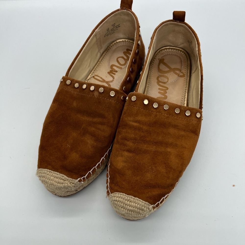Sam Edelman Suede women’s Espadrille Flats with Stud Detail